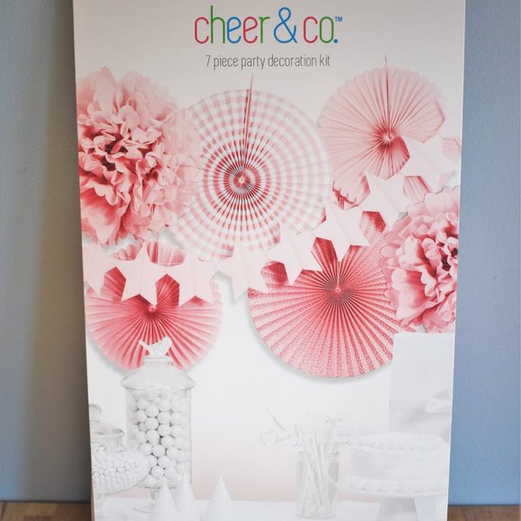 Cheer & Co. Other - Cheer & Co. Pink 7 Piece Party Decoration Kit
